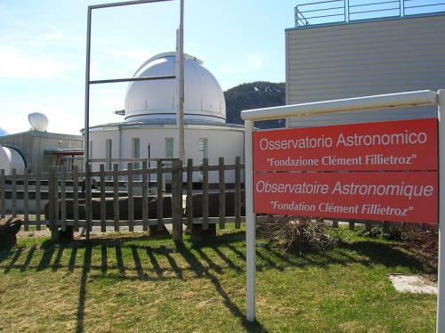 L'ingresso dell'osservatorio