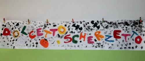 cartellone realizzato dai bambini della sezione viola